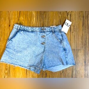 Nwt- Zara- Jean Skorts- L